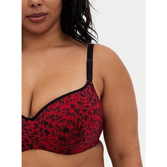 Women's Bra, Full-Coverage Balconette Lightly Lined Print 360° Back Smoothing - Picture 2 of 9